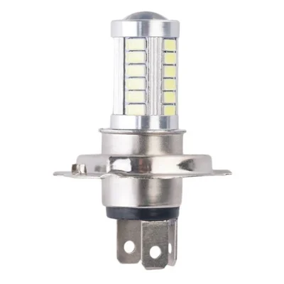 1Pc New H4 33SMD LED Motorcycle Headlight Bulbs 800LM 6500K Led Moto Motorbike Daytime Running Light Car Lights