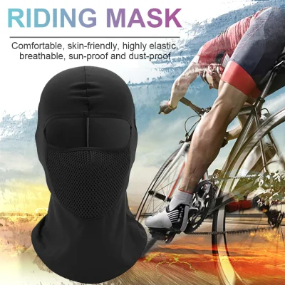 Motorcycle Full Cover Face Mask Breathable All Face Mask Dustproof Headgear Balaclava Hat Lycra Outdoor Balaclava Neck Gaiter