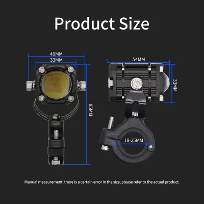 Universal Motorcycles Headlight Fog Light Led Auxiliary Driving Lamp Offroad Motor Fog light with Devil eye for ATV Scooter