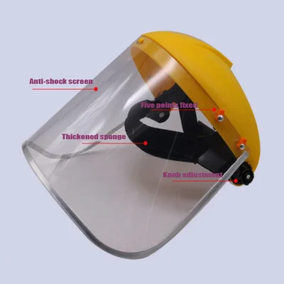 Transparent Full Face Shield Safety PVC Head-mounted Eye Screen Hat Eye Protection Face Mask Motorcycle Face Mask Equipments
