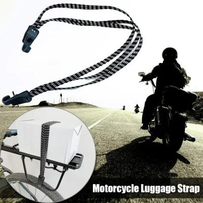 Universal 65cm Motorcycle Luggage Strap Elastic Baggage Strap Rope W/Hook For Bicycles Cargo Racks Accessories