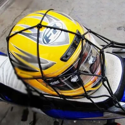 Motorcycle Luggage Net Bike 6 Hooks Hold Down Fuel Tank Network Helmet Mesh Web Bungee Travel Goods Bag Tank Car Styling