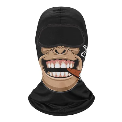 Dry Quick Balaclava Novelty Men’s Full Face Shield Cover Elastic Cycling Hood Cap Women Ski Mask Windproof Neck Warmer Headgear