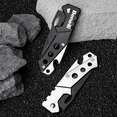 For Benelli imperiale 400 TRK502 BN302 TNT BJ600 motorcycle Stainless Steel Mini Folding Knife High Hardness Bottle Opener Knife