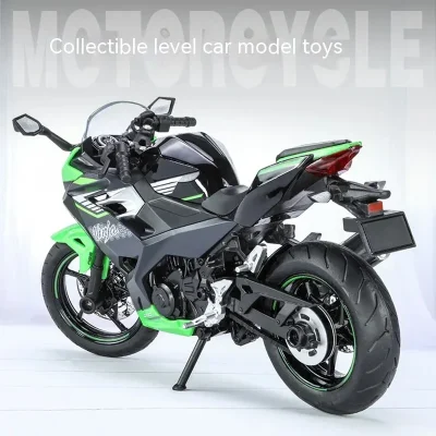1:12 Kawasaki Motorcycle Die-cast Model – Sound & Light Effects – Authentic Details – Fun for Kids & Motorcycle Lovers